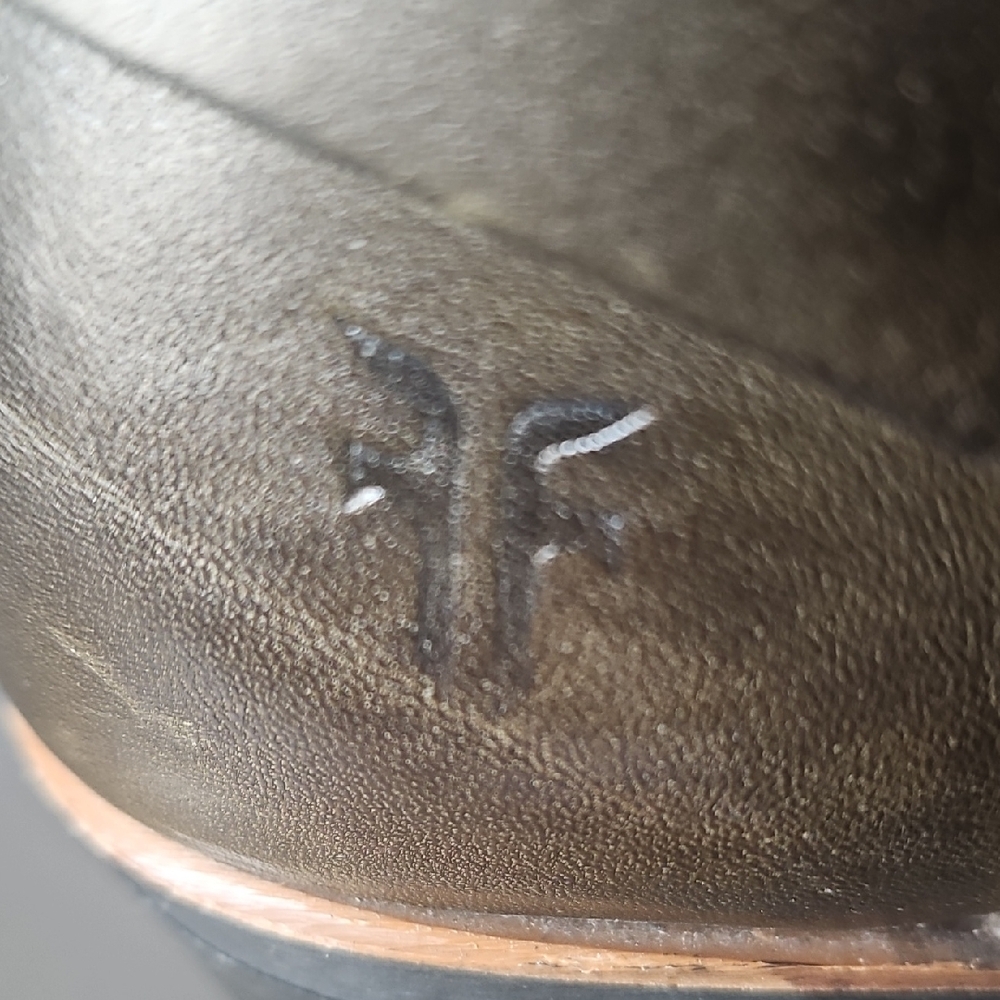 FRYE Harness Olive Green Boots Women's Size 9 Vintage Made In USA 12R - Picture 10 of 12